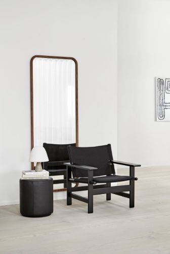 Fredericia Furniture Mono Puf Ø: 39 cm - 301 Black