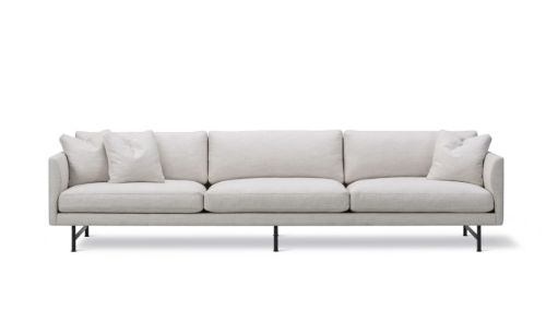 Fredericia Furniture 5623 Calmo 3 Pers. Sofa L: 250 cm - Ruskin 10/Sort Metal
