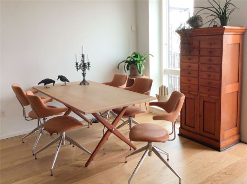 Vermund VL119 Spisebordsstol SH: 46 cm - Cognac Sierra Læder / Krom