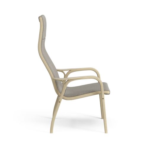 Swedese Lamini Børnestol SH: 32 cm - Lakeret Eg/Main Line Flax 02