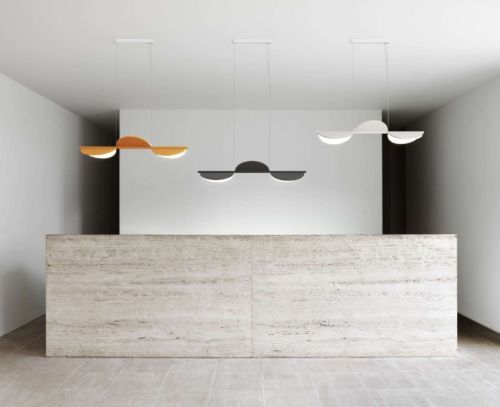 FLOS Almendra S3 Linear Loftlampe L: 128,6 cm - Off-White