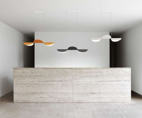 FLOS Almendra S3 Linear Loftlampe L: 128,6 cm - Nude