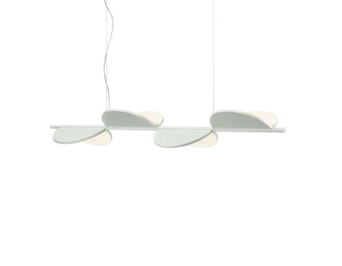 FLOS Almendra S4 Linear Loftlampe L: 166,5 cm - Off White