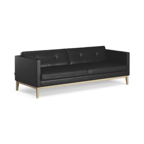 Swedese Madison 3 pers. Sofa med Knapper B: 210 cm - Lakeret Eg/Soft 99999