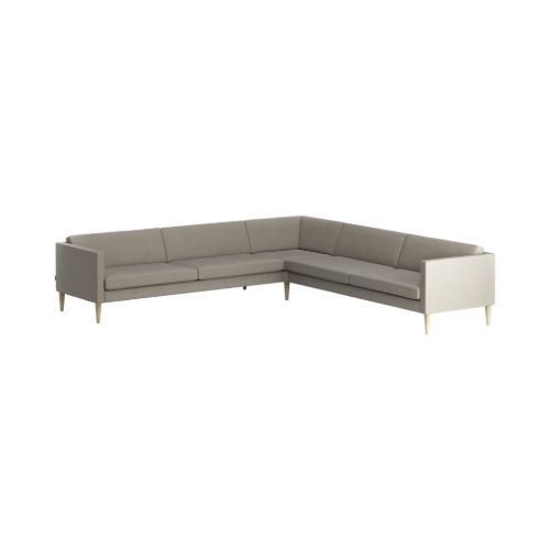 Swedese Madison Hjørnesofa B: 287 cm - Lakeret Eg/Main Line Flax 02