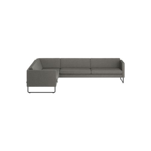 Swedese Madison Venstrevendt Hjørnesofa B: 287 cm - Sort/Main Line Flax 26