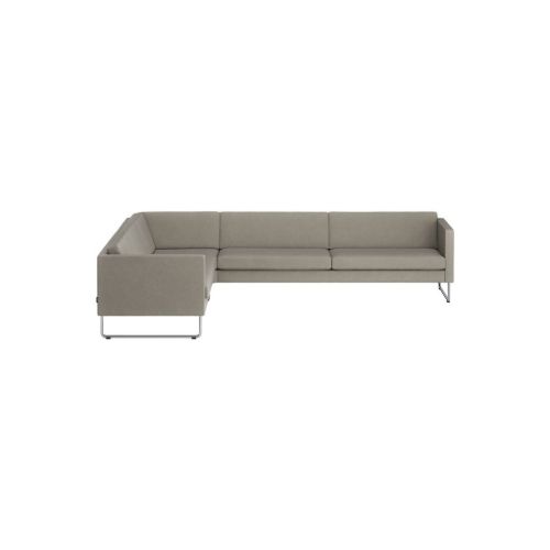 Swedese Madison Venstrevendt Hjørnesofa B: 287 cm - Krom/Main Line Flax 02