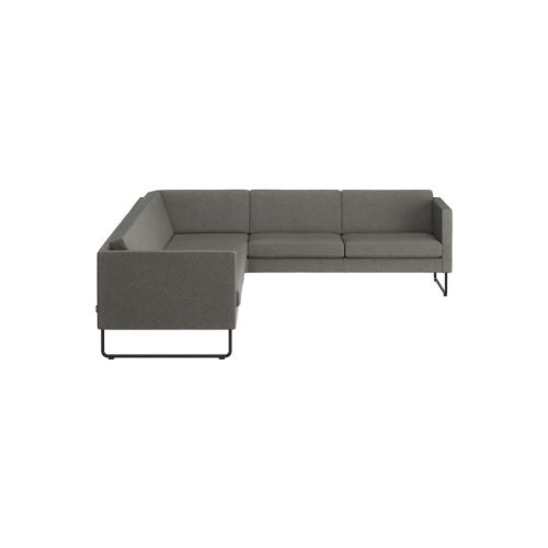 Swedese Madison Højrevendt Hjørnesofa B: 287 cm - Sort/Main Line Flax 26