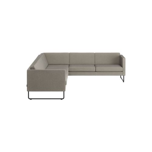 Swedese Madison Højrevendt Hjørnesofa B: 287 cm - Sort/Main Line Flax 02