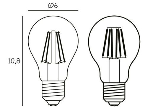Design By Us Arbitrary Bulb Ø60 E27 3,5W LED Dimmable H: 10,8 cm - Varm Hvid