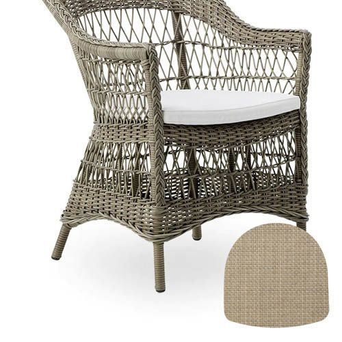 Sika-Design Hynde til Charlot & Marie Exterior Havestol 48x48 cm - A670 Michelangelo White