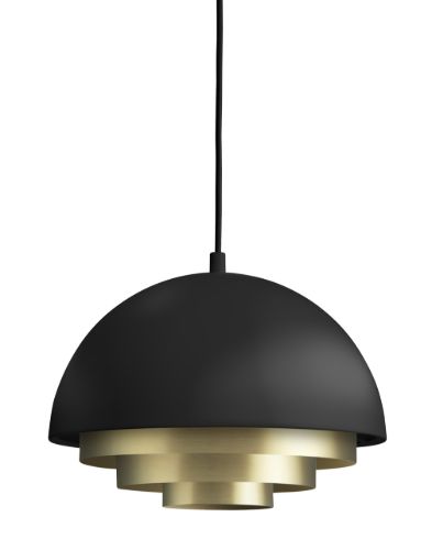 Warm Nordic Milieu Colour Mini Pendel Ø: 29 cm - Black/Brass