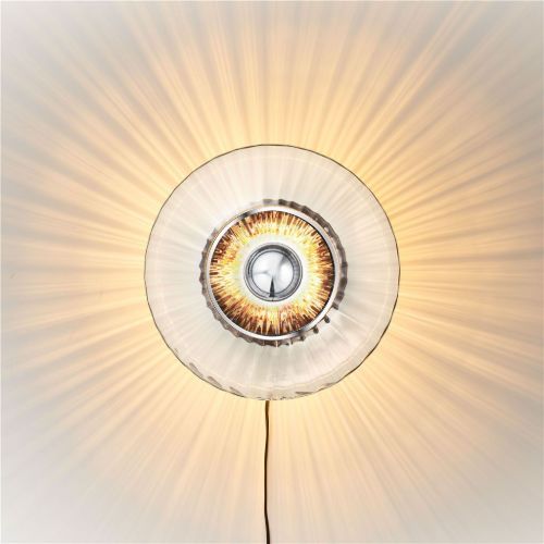 Design By Us New Wave Optic Wall Ø: 26 cm - Clear/Black