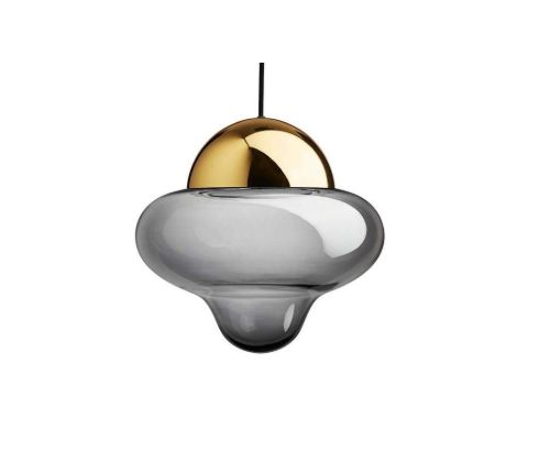Design By Us Nutty XL Smoke Pendant Ø: 30 cm - Smoke/Gold