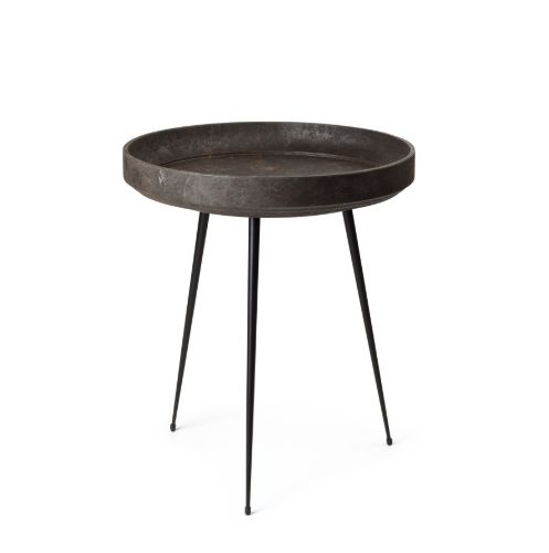 Mater Bowl Table Medium H: 52 cm - Coffee Waste Black