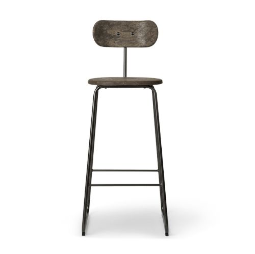 Mater Earth Stool Backrest SH: 74 cm - Coffee Waste Dark