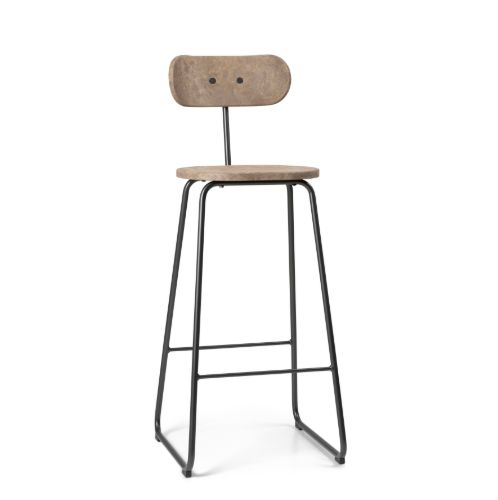 Mater Earth Stool Backrest SH: 74 cm - Coffee Waste Light