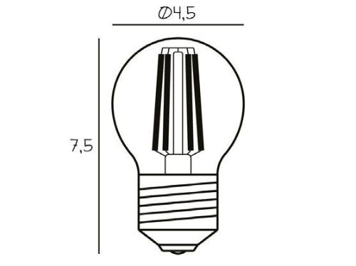 Design By Us Arbitrary Bulb Ø45 E27 3,5W LED Dimmable Ø: 4,5 cm - Varm Hvid