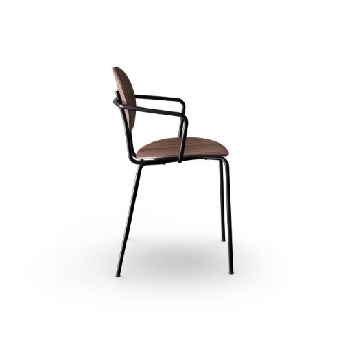 Sibast Furniture Piet Hein Chair w. Armrest SH: 45 cm - Walnut
