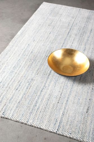 HC Tæpper Helsinki Håndlavet Tæppe 50x80 cm - Ivory Blue