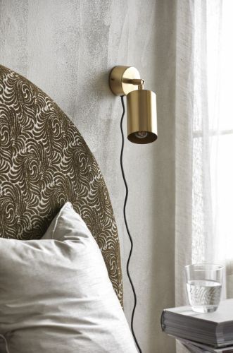 Nordal Maia Væglampe/Spotlys H: 19,5 cm - Guld