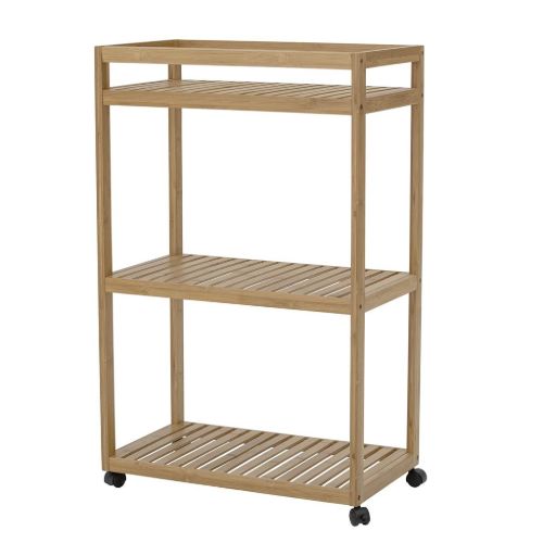 Bloomingville Aden Garderobe Stativ m/Hjul H: 85 cm - Bambus/Natur