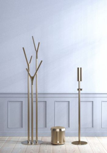 FROST WISHBONE Stumtjener H: 175cm - Børstet Guld