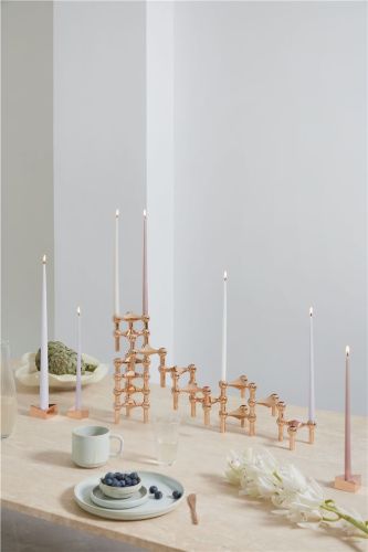 STOFF Nagel Taper Candles by Ester & Erik 6 pcs H: 29 cm - Soft Rose