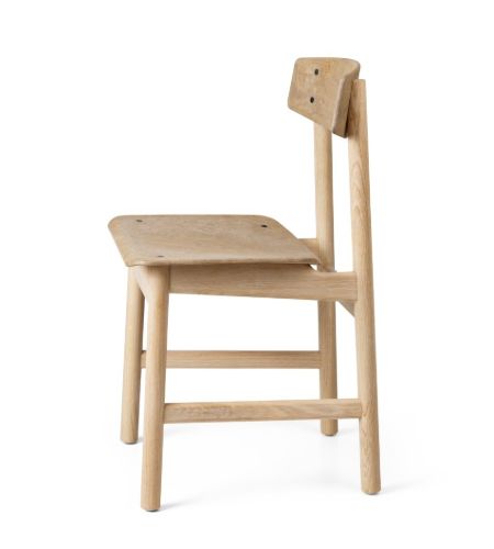 Mater Conscious Chair BM3162 SH: 46 cm - Soaped Oak Coffee Light
