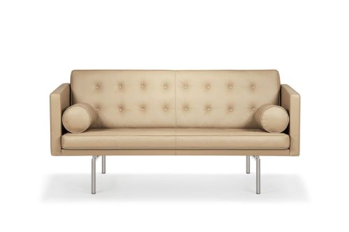 DUX Ritzy 2 Pers. Sofa L: 180 cm - Chrome/Naturale Perle