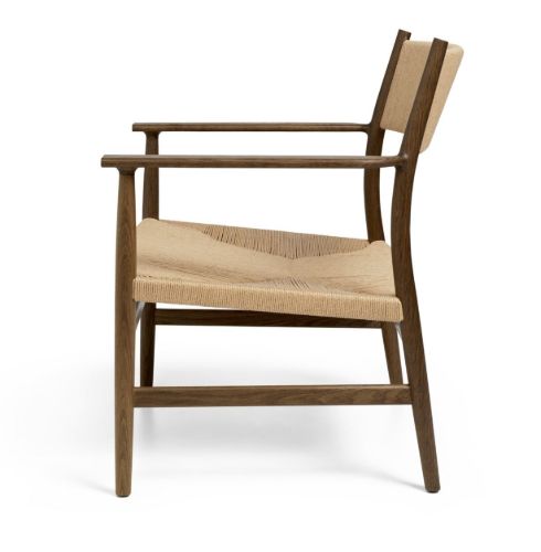 Brdr. Krüger ARV Lounge Chair SH: 37 cm - Waxed Oiled Smoked Oak