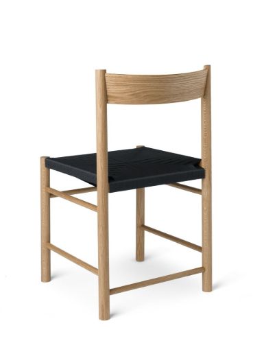 Brdr. Krüger F Chair SH: 45 cm - Oiled Oak / Webbing