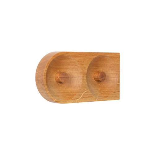 We Do Wood Solid Hook 2 Hooks L: 18 cm - Oak