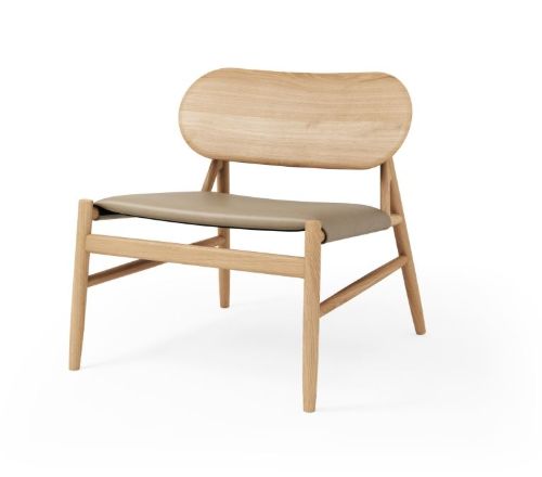 Brdr Krüger Ferdinand Lounge Stol SH: 41,5 cm - Eg/Almond 30150