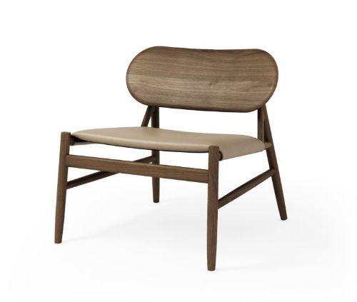 Brdr Krüger Ferdinand Lounge Stol SH: 41,5 cm - Røget Eg/Almond 30150