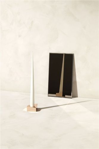 STOFF Nagel Reflect Candle Holder Large D: 5,5 cm - Rose Gold