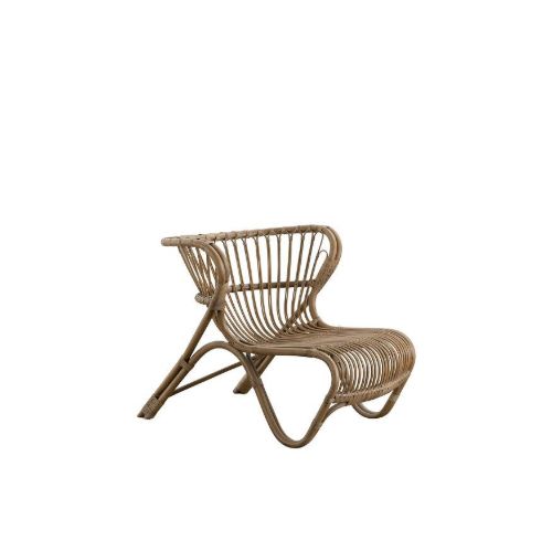 Sika-Design Fox Lounge Chair SH: 34 cm - Polished Antique