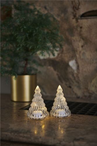 Sirius Lucy Juletræ 2 stk - Clear/White