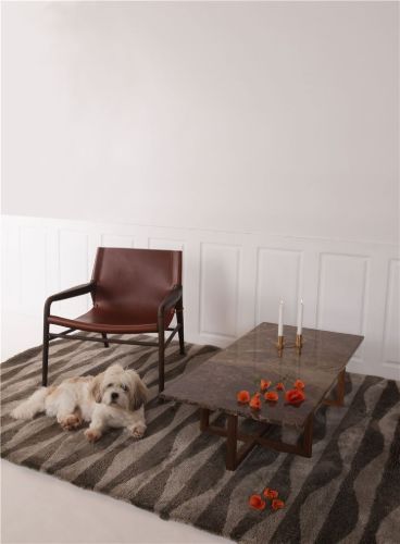 OX Denmarq NINETY LARGE Table 120x60x40 cm - Smoked Oak/Emparador