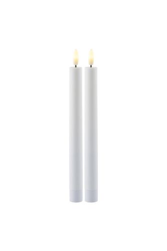 Sirius Sille Tall Genopladelige Stearinlys H: 35 cm 2 stk - Hvid