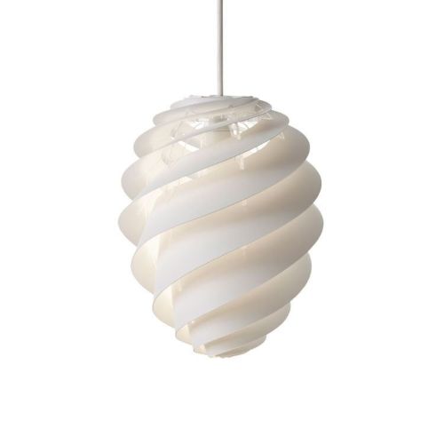 Le Klint 1312M Swirl 2 Pendel Medium Ø: 36 cm - Hvid