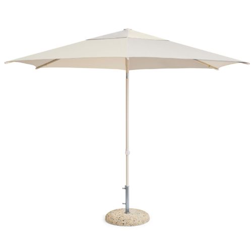 HAY Terrazza Parasol Sekskantet 300x300 cm - Off-White/Grey