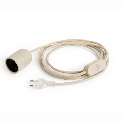 HAY Common Table Cord Set L: 240 cm - Beton Grey
