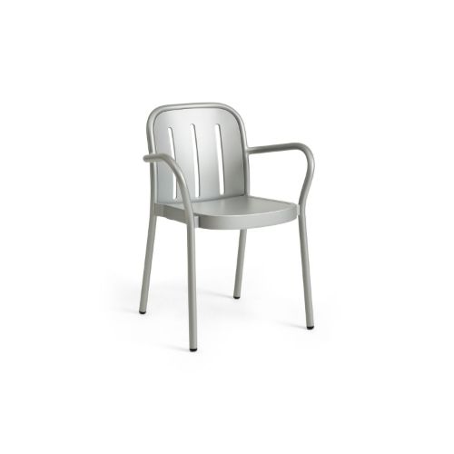 HAY Deville Armchair H: 80 cm - Silver Grey
