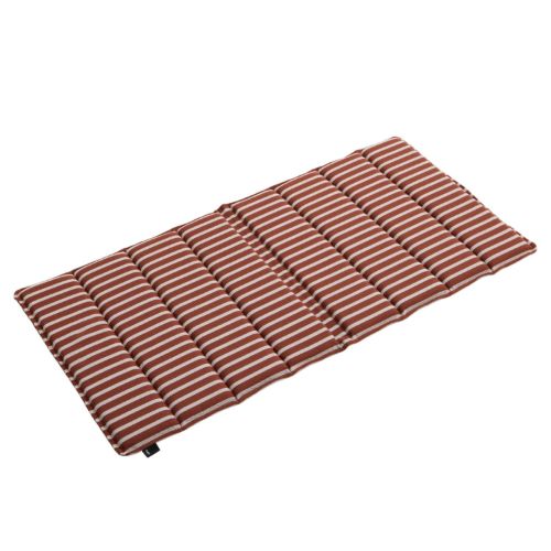 HAY Terrazza Folding Seat Cushion 40x82 cm - Terracotta/Bold Stripe
