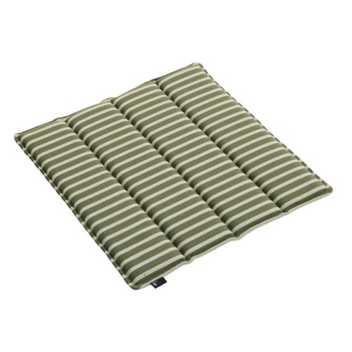 HAY Terrazza Seat Cushion 40x40 cm - Olive/Bold Stripe