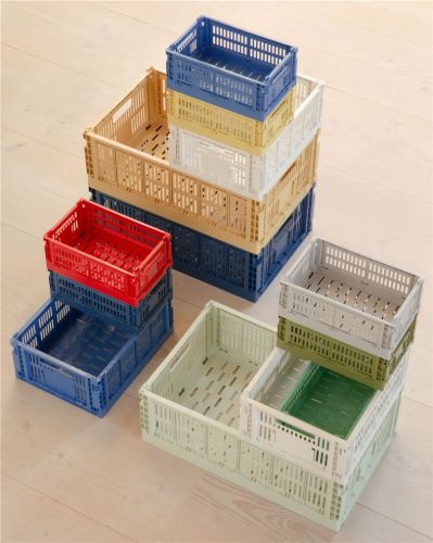 HAY Colour Crate Recycled S 10,5x17x26,5 cm - Dark Mint