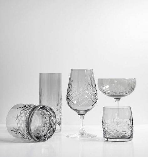 Frederik Bagger Crispy Lowball Glas 2 stk 38 cl - Dark/Røget