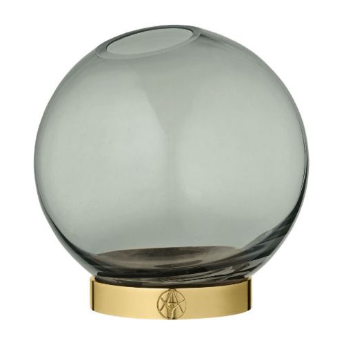 AYTM Globe Vase Ø: 10 cm - Forest/Gold OUTLET