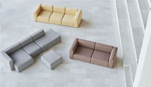 HAY Mags 2,5 Seater Combination 1 L: 228 cm - Canvas 356/Black Stained Beech